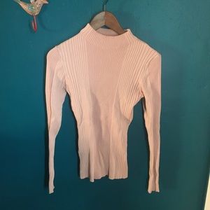 Blush colored mock turtleneck